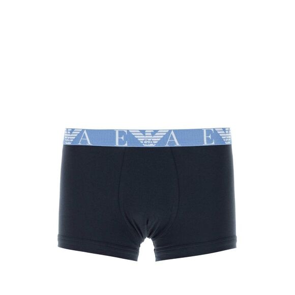 Emporio Armani Men Dark Blue Stretch Cotton Boxer Set,All Products : American Fashion Style Bags On Sale